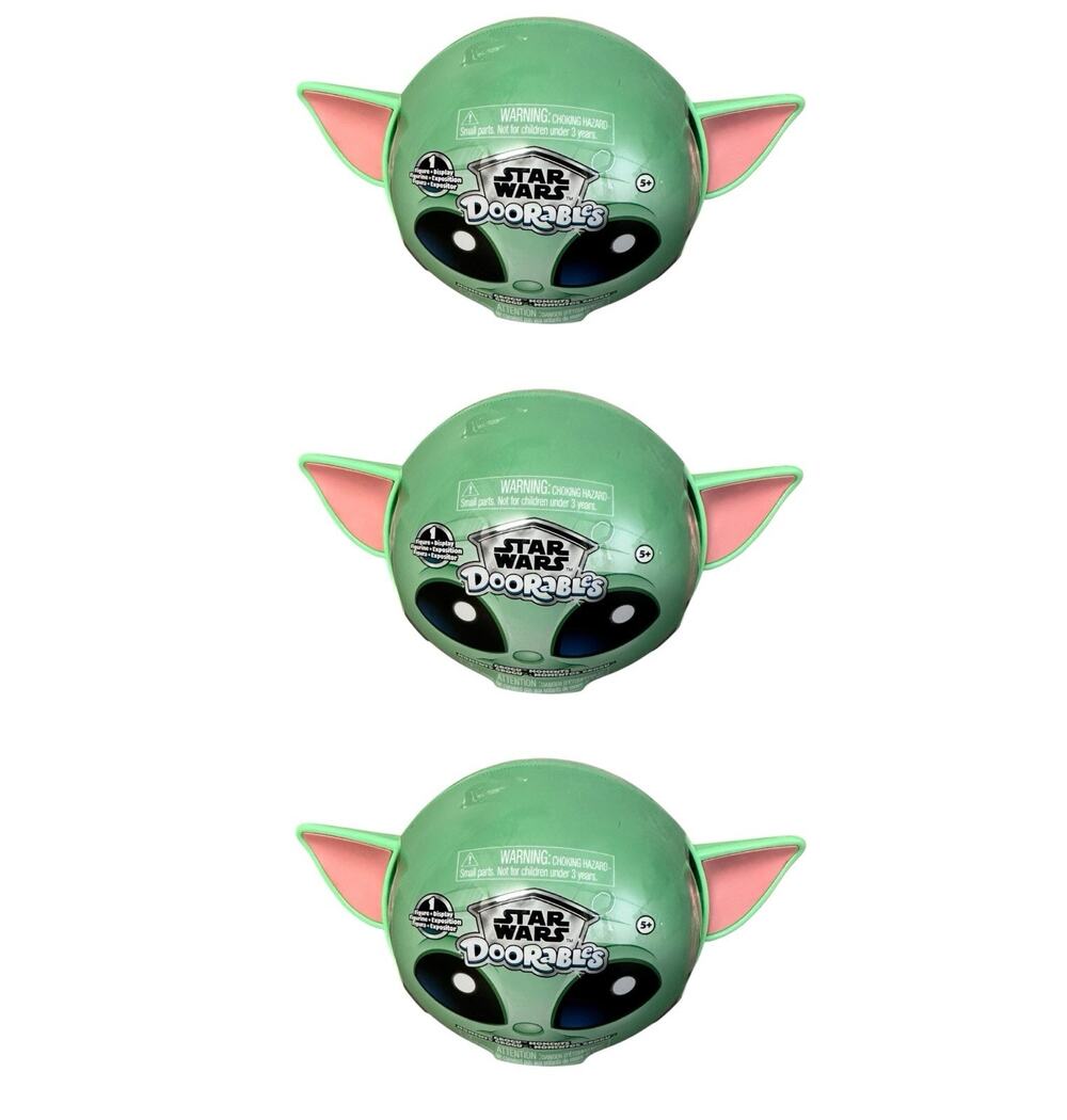 Star Wars Disney Doorables Grogu Mystery Capsules Factory New Sealed Lot of 3